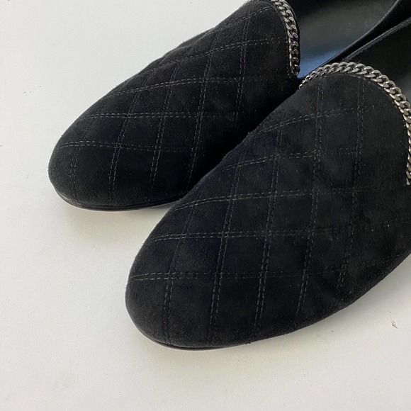 Stuart Weitzman Black Quilted Loafers - Picture 5 of 8